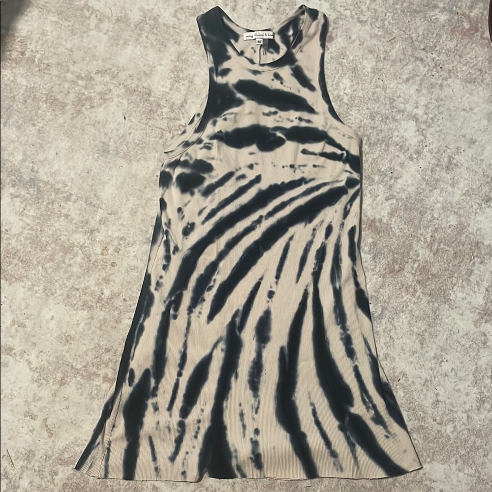 Young Fabulous & Broke Navy and Cream Racerback Dress